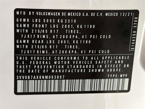 Used 2022 Volkswagen Tiguan S image 31