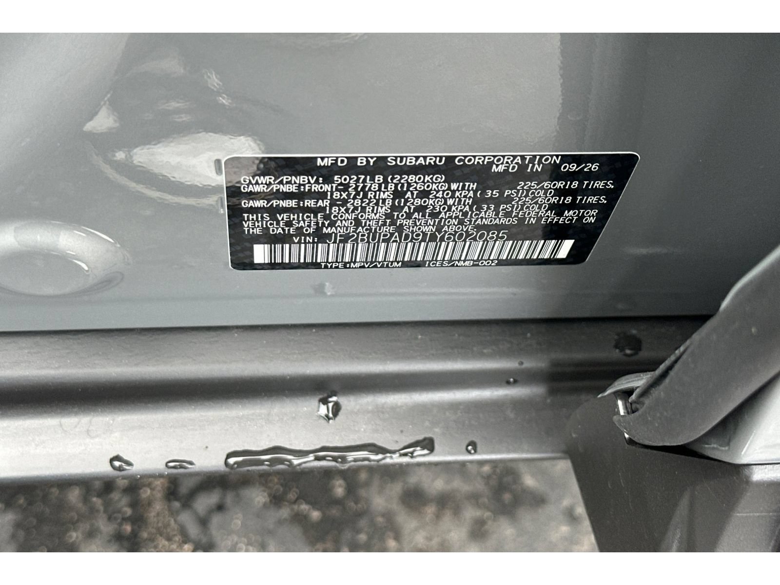 New 2026 Subaru Outback Premium AWD/4WD image 26