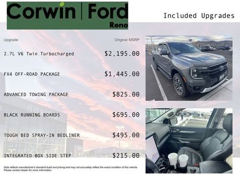 Used 2024 Ford Ranger Lariat w/ FX4 Off-Road Package image 3