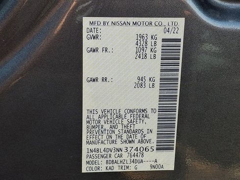 Used 2022 Nissan Altima 2.5 SV image 25