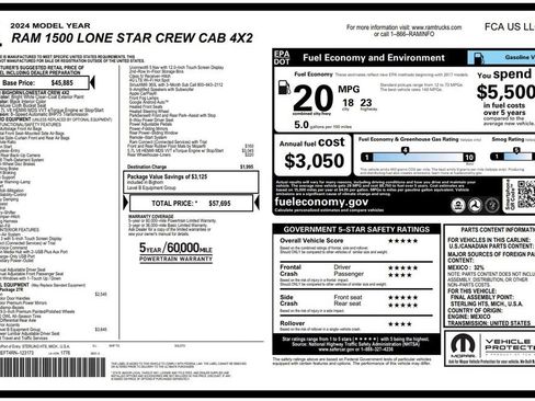 Used 2024 RAM 1500 Lone Star RWD image 2