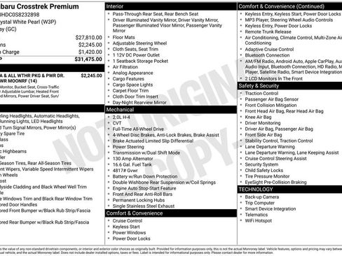 Certified 2025 Subaru Crosstrek 2.0i Premium image 39