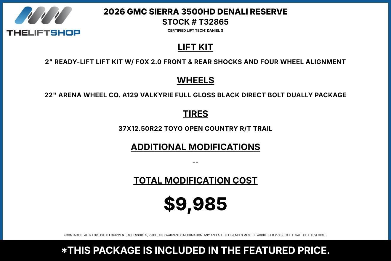 Used 2026 GMC Sierra 3500 Denali w/ Denali Reserve Package AWD/4WD image 2