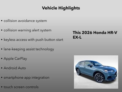 New 2026 Honda HR-V EX-L image 10
