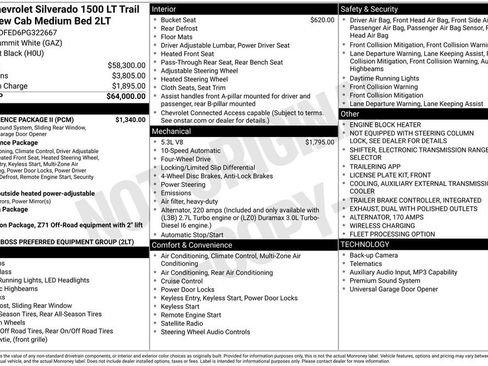 Used 2023 Chevrolet Silverado 1500 LT Trail Boss w/ Convenience Package II AWD/4WD image 34