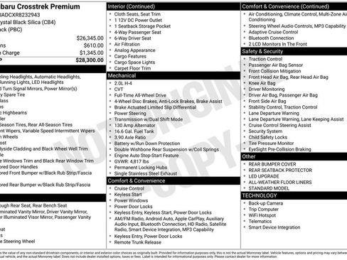 Certified 2024 Subaru Crosstrek 2.0i Premium AWD/4WD image 33