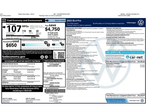 Used 2023 Volkswagen ID.4 Pro RWD image 2