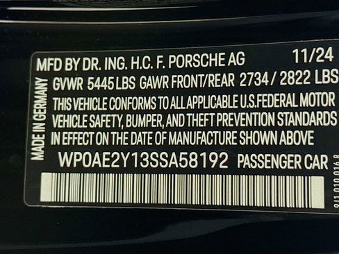 New 2025 Porsche Taycan Turbo GT image 34