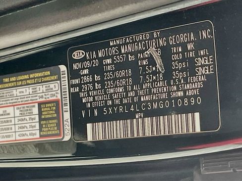 Used 2021 Kia Sorento S w/ Panoramic Sunroof Package FWD image 34