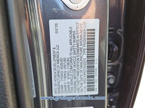 New 2026 Honda Accord EX-L image 13