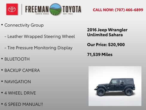 Used 2016 Jeep Wrangler Unlimited Sahara w/ Connectivity Group image 9