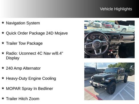 Used 2023 Jeep Gladiator Mojave w/ Trailer Tow Package AWD/4WD image 10