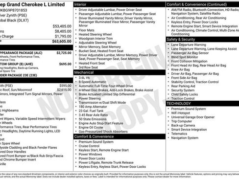 Used 2023 Jeep Grand Cherokee L Limited w/ Black Appearance Package image 15