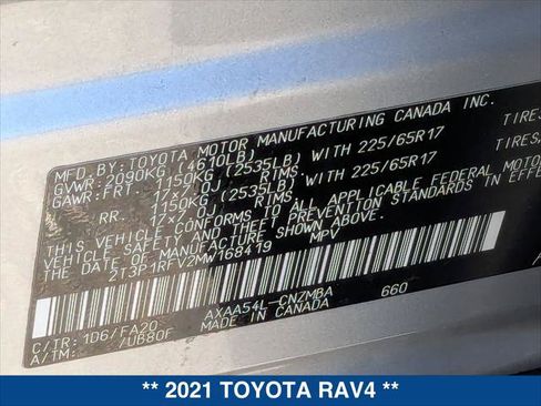 Used 2021 Toyota RAV4 XLE AWD/4WD image 22