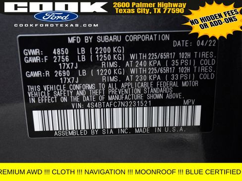 Used 2022 Subaru Outback Premium image 26