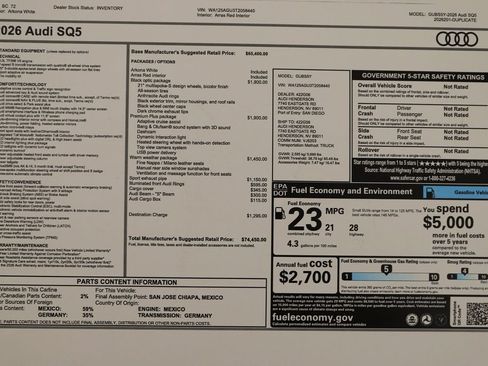New 2026 Audi SQ5 Premium Plus AWD/4WD image 33