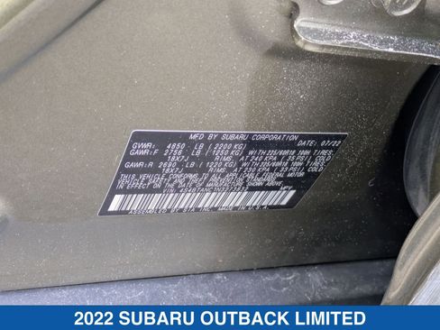 Used 2022 Subaru Outback Limited image 40