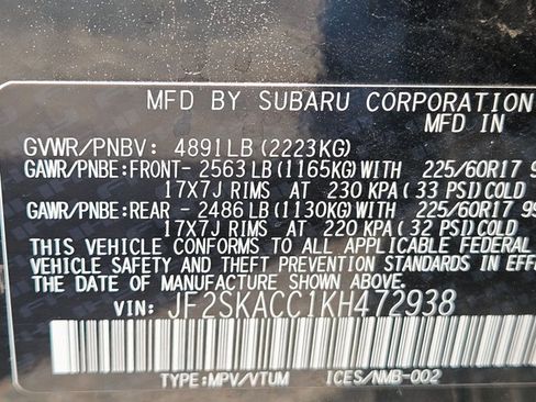 Used 2019 Subaru Forester w/ Alloy Wheel Package AWD/4WD image 15