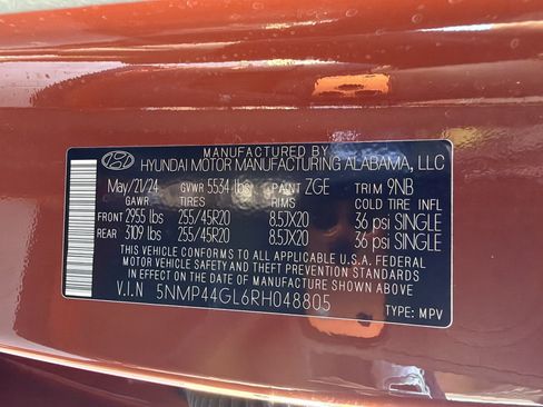 Used 2024 Hyundai Santa Fe Limited FWD image 50