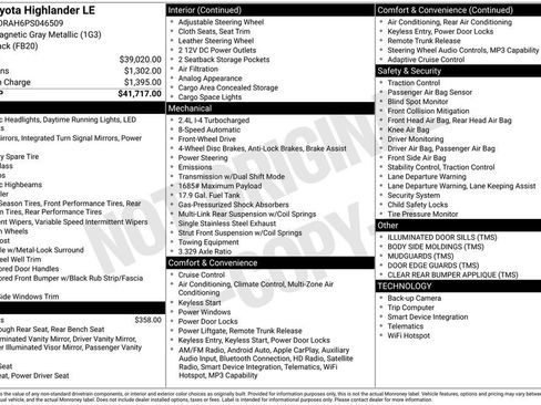 Used 2023 Toyota Highlander LE FWD image 11