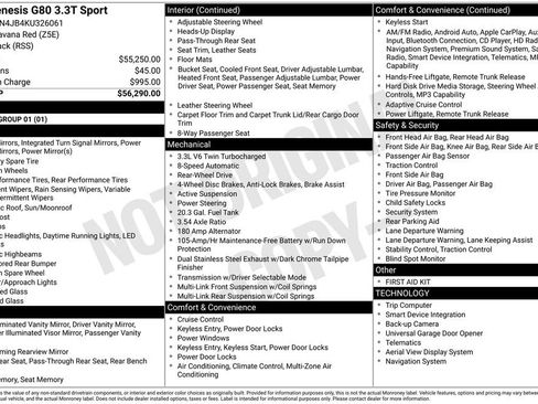 Used 2019 Genesis G80 3.3T Sport image 15