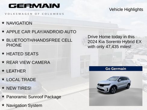 Used 2024 Kia Sorento EX w/ Panoramic Sunroof Package AWD/4WD image 5