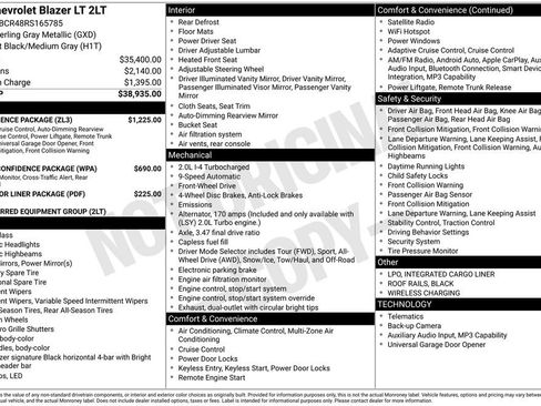 Certified 2024 Chevrolet Blazer LT w/ Convenience Package image 34