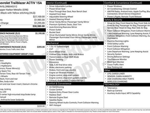 Used 2024 Chevrolet TrailBlazer ACTIV w/ Convenience Package FWD image 5