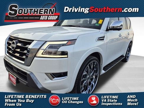 Used 2024 Nissan Armada Platinum w/ Captain's Chairs Package image 1