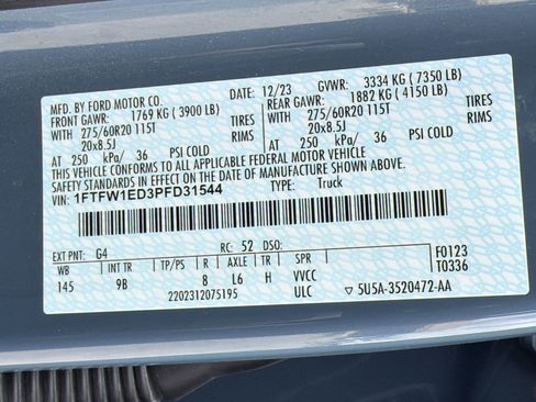 Used 2023 Ford F150 Platinum w/ Equipment Group 701A High image 19