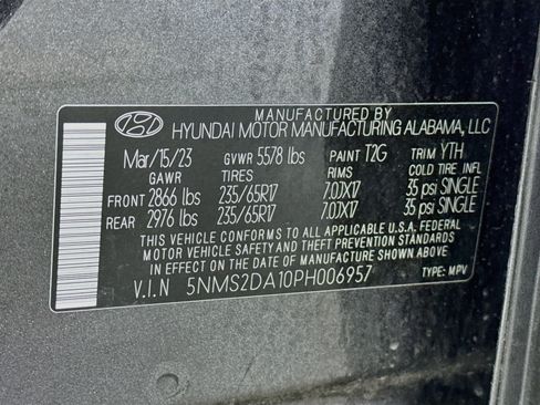 Used 2023 Hyundai Santa Fe Blue AWD/4WD image 33