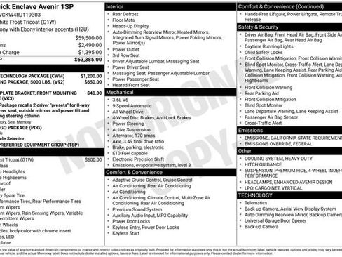 Used 2024 Buick Enclave Avenir w/ Avenir Technology Package image 40