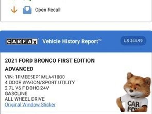 Used 2021 Ford Bronco First Edition image 27