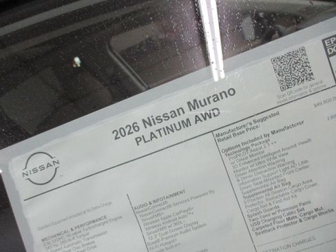 New 2026 Nissan Murano Platinum w/ Technology Package AWD/4WD image 5