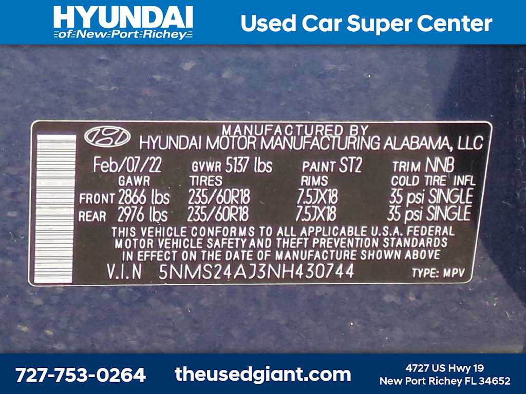 Certified 2022 Hyundai Santa Fe SEL FWD image 32