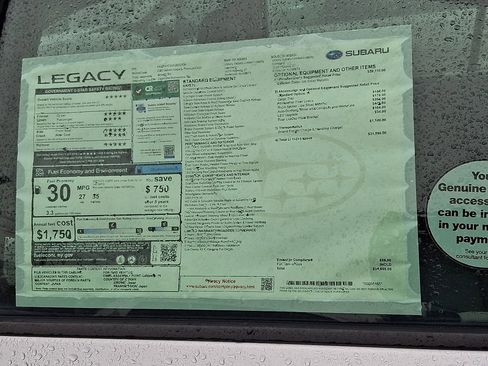 Used 2025 Subaru Legacy Premium AWD/4WD image 6
