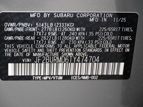 New 2026 Subaru Outback Wilderness image 22