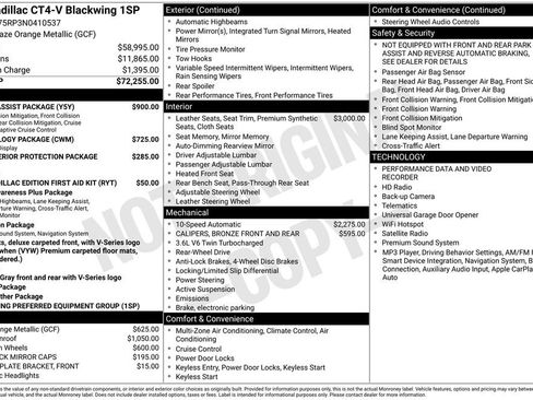 Used 2022 Cadillac CT4 V Blackwing RWD image 2