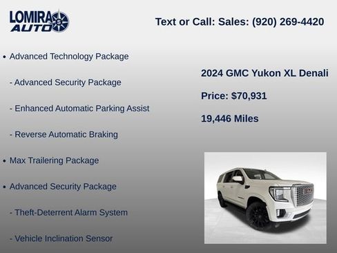 Used 2024 GMC Yukon XL Denali w/ Max Trailering Package AWD/4WD image 22