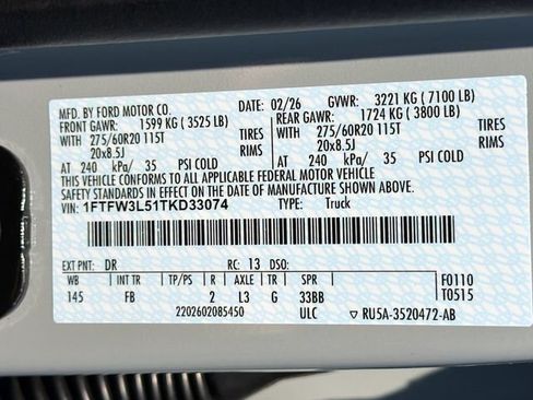 New 2026 Ford F150 XLT w/ Equipment Group 302A MID AWD/4WD image 40