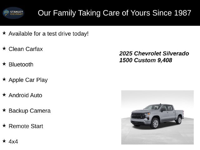Used 2025 Chevrolet Silverado 1500 Custom AWD/4WD image 9