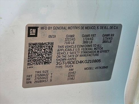 Used 2019 GMC Sierra 1500 SLT AWD/4WD image 24