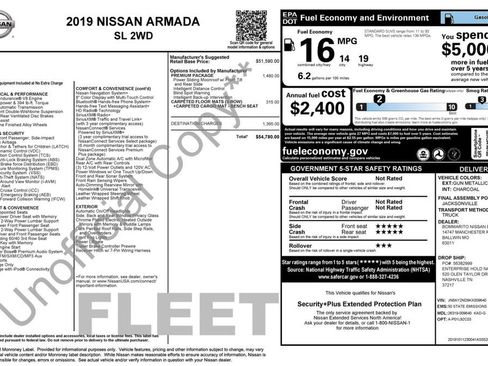 Used 2019 Nissan Armada SL w/ Premium Package image 4