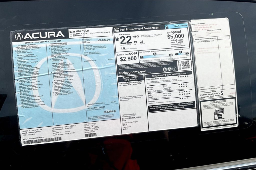 Used 2025 Acura MDX w/ Technology Package FWD image 25