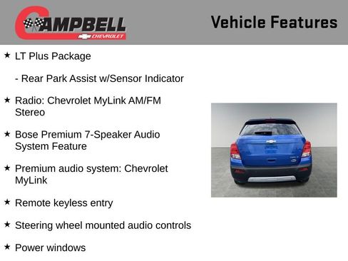 Used 2015 Chevrolet Trax LT w/ LT Sun and Sound Package image 10