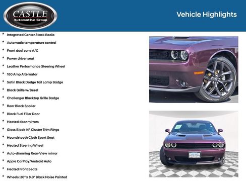 Used 2022 Dodge Challenger SXT w/ Blacktop Package RWD image 8