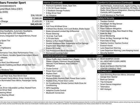 Used 2025 Subaru Forester Sport image 4