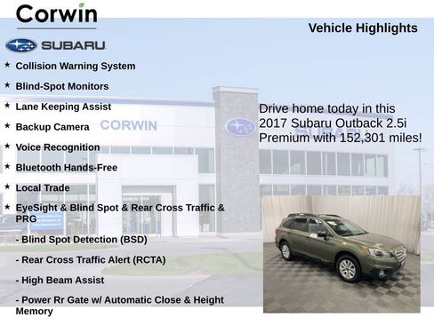 Used 2017 Subaru Outback 2.5i Premium image 6