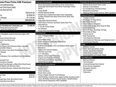 Used 2024 Toyota Prius Prime Premium w/ Advanced Technology Package FWD image 31