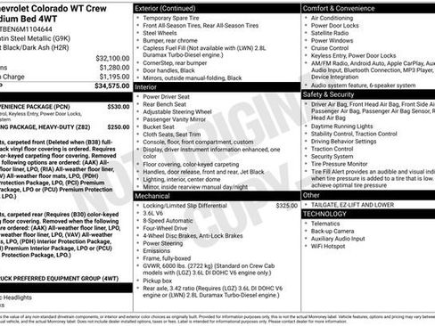 Used 2021 Chevrolet Colorado W/T w/ WT Convenience Package image 2